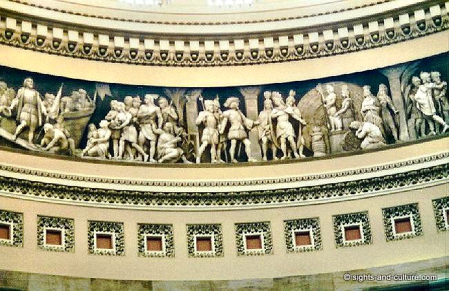 Washington Capitol frieze in the dome