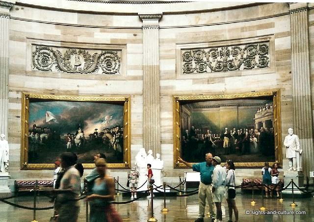 Washington Capitol interior paintings