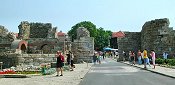 Nessebar mediaeval fortress wall - gateway