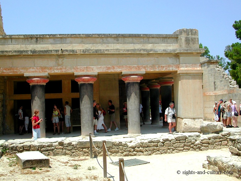Knossos, palace of king Minos  - sacred place of the double axes
