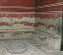 Knossos palace king Minos - throne hall with throne
