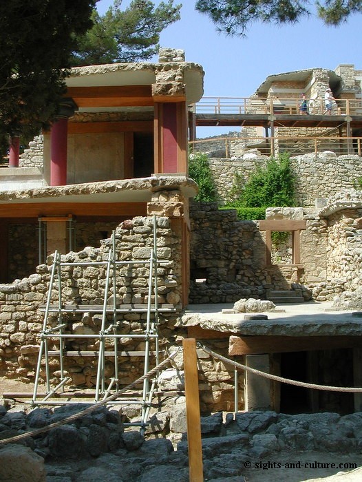 Knossos, palace of king Minos  - view