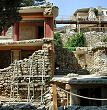 Knossos palace king Minos - view from the bottom