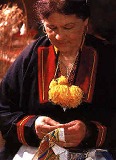 Croatia embroidering woman