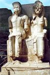 Temple of Luxor Ramses with his beloved wife Nefertari