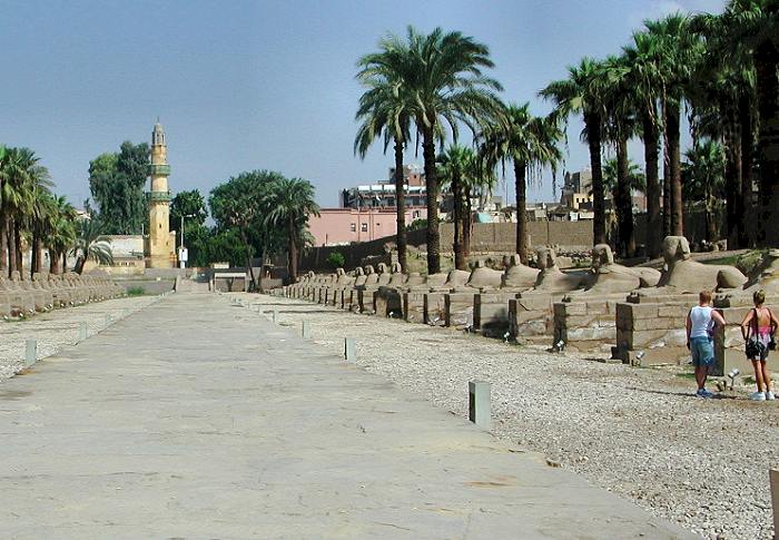 Luxor avenue of human-headed sphinxes