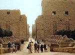 temple of Karnak - avenue of ram-headed sphinxes