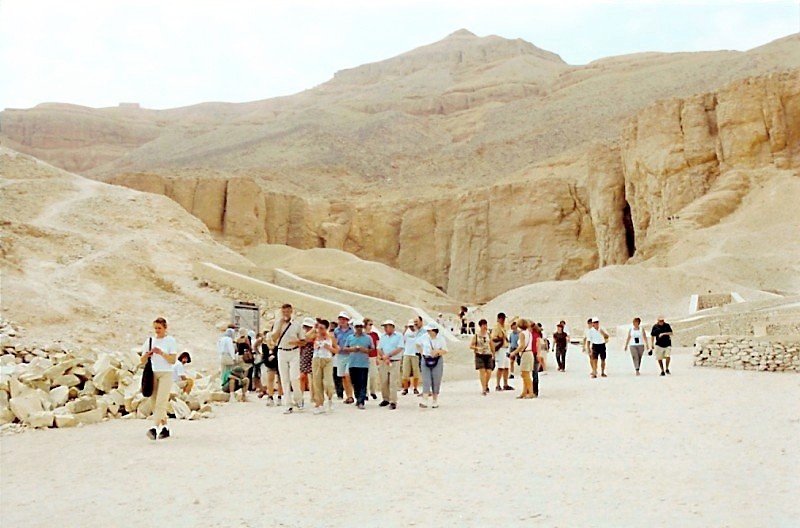 Thebes - Valley of Kings - entrances of the tombs