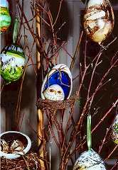 painted Easter eggs - creations: Baerbel Bernt