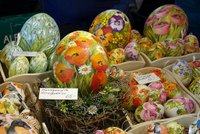 Elaborarately Painted Osterich Eggs