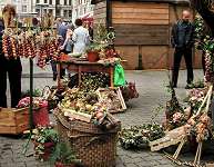Leipzig October market - rustical decoration