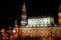Dresden Hofkirche by night