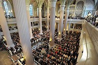 Leipzig, St. Nicholas Church, memorial service, commemorating October 9, 19889