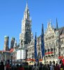 Munich New Townhall at Mary's Square