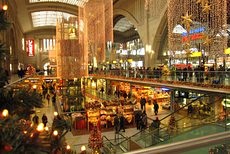 Leipzig main station on Christmas