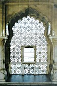 Jaipur Amber fort palace marble window