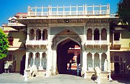Jaipur city palace - marble elefant gate
