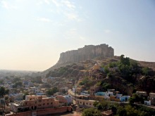 Jodhpur and fortification viewed from the Mehrangarh Fort