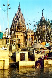 Varanasi temples at the Ganges