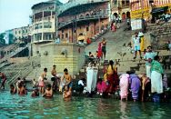 Varanasi ritual bath at the Ghats