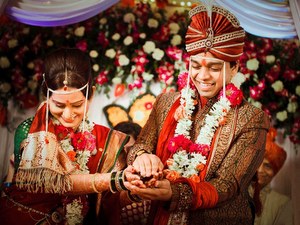 Indian Wedding Bridal Couple