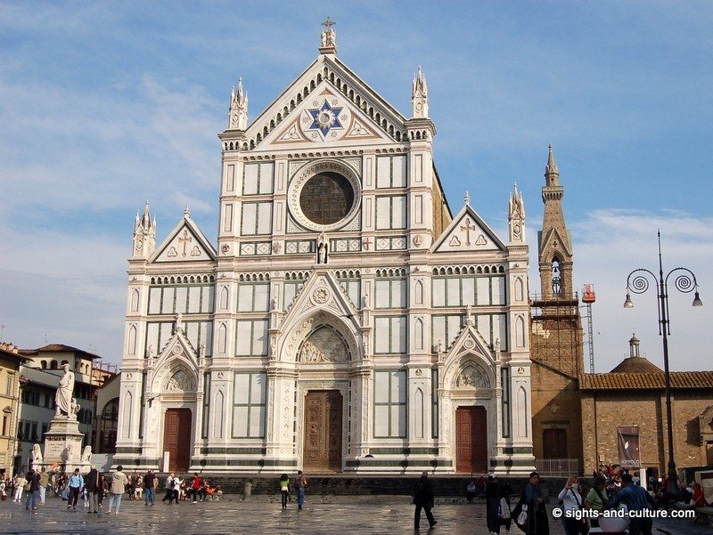 Florence historic centre basilica Santa Groce