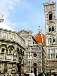 Domplatz mit Baptisterium, Dom Santa Maria del Fiore and Campanile