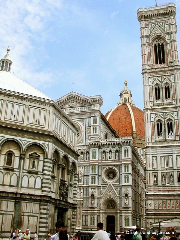 Florence Santa Maria del Fiore, Baptistery and Campanile