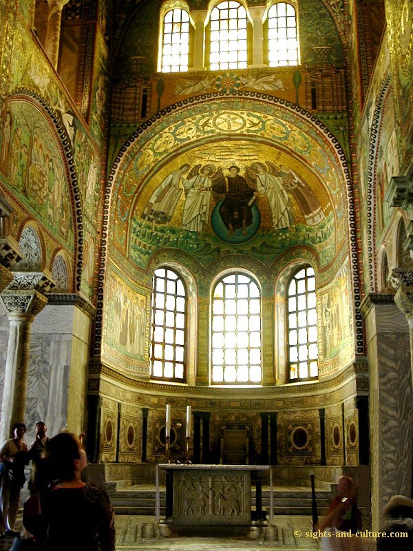 Italy Ravenna, Basilica San Vitale with its famous mosaics 