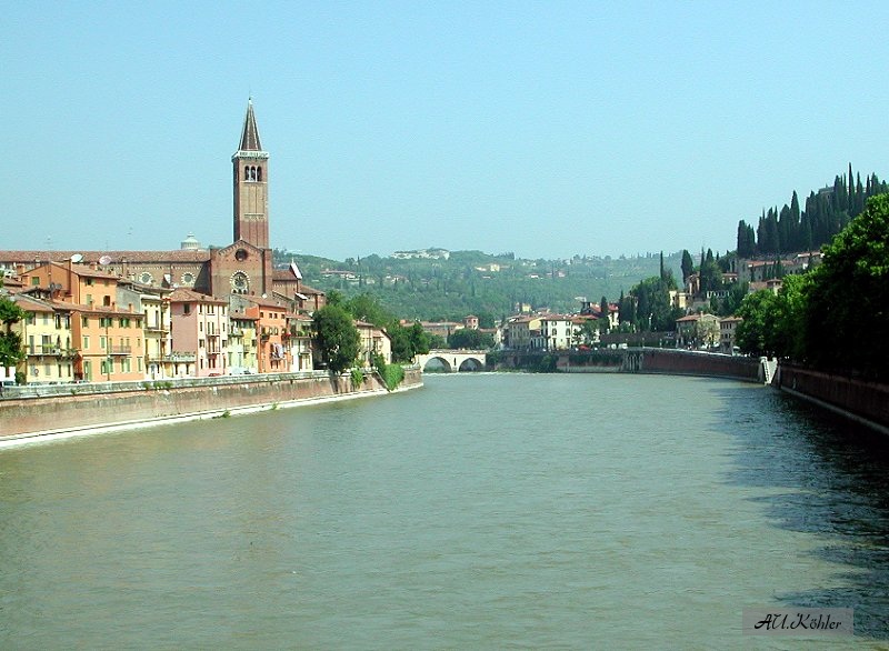Sightseeing - Verona view of the Adige River