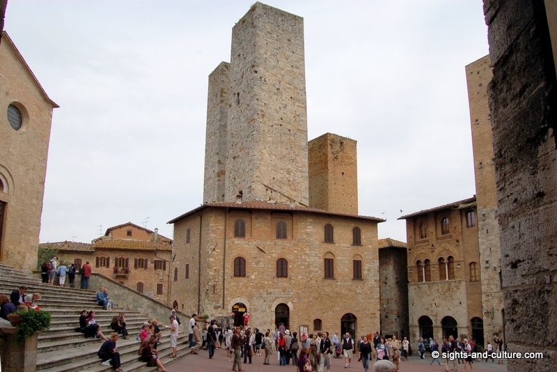 San Gimignano historic centre, cathedral square (Piazza Duomo)