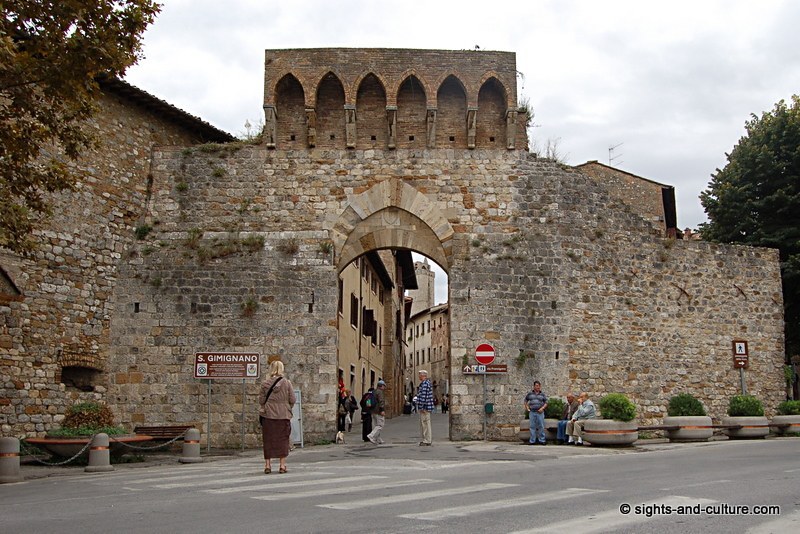 San Gimignano city gate