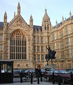 Westminster Palace, Stephan's Hall, Statue Richard I