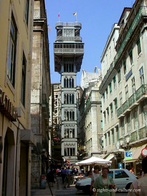 Lisbon - historic elevator Santa de Justa