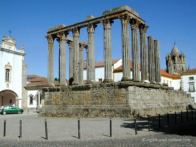Evora Diana Temple UNESCO world heritage