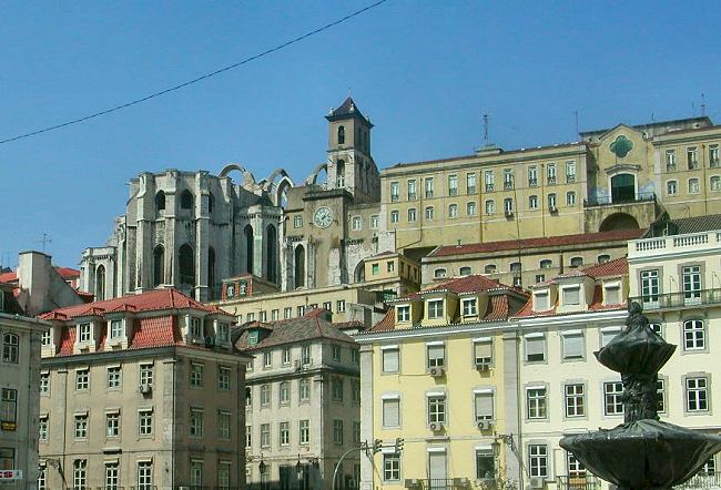 Lisbon, Carmo Church, memorial to the earth quake 1755