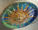 A. Gaudi Park Güell, tile with ornament