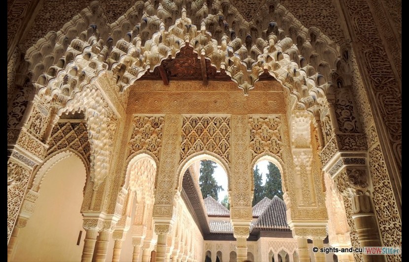 Alhambra elaborate works in stucco