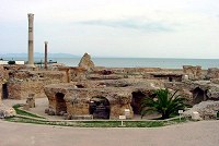 Carthage, the ancient Antoninus Pius baths - Roman period