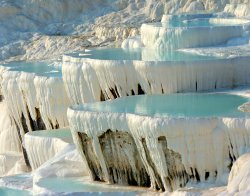 Pamukkale travertine terrases (picture from pixabay)