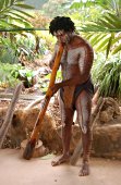 Aborigines playing didgeridoo