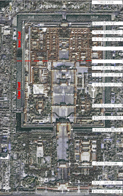 Forbidden City Location Map Forbidden City Location Map