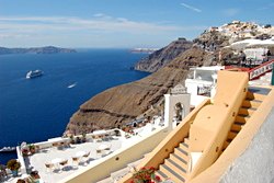 Santorini - Fira-view of the caldera and the city