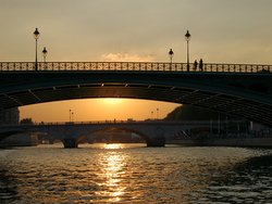 sunset at the Seine