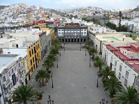 Las Palmas Plaza Santa Ana with former townhall